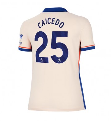 Chelsea Moises Caicedo #25 Segunda Equipación Mujer 2024-25 Manga Corta